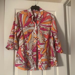 Chico’s shirt size M button down 3/4 sleeve